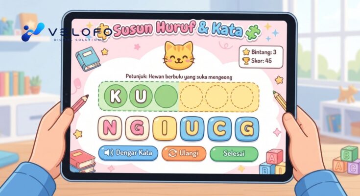 tebak kata dan menyusun huruf